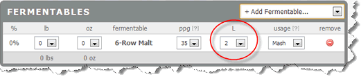 Calculate SRM Beer Color openbrew