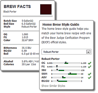 OpenBrew recipe calculations